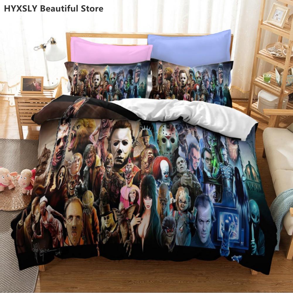 

Cult of Chucky Horror Movie 3D Duvet Cover Bedding Set Comforter Linen Pillowcases Gift Home Decor Single Double Twin King Queen 135x200cm 2pcs