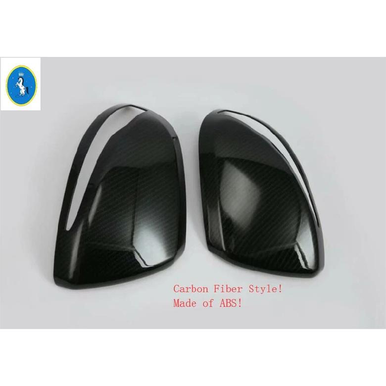 Side Door Rearview Mirror Chrome / Carbon Fiber Exterior Accessories Cover Trim For Mercedes-Benz V Class V260 W447 2014 -