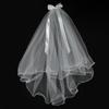 White Tulle Bow Veil Hairpin Pearls Wedding Bachelorette Hen Party Elegant Bridal Veil Hair Clip Gifts Women Hair Accessories