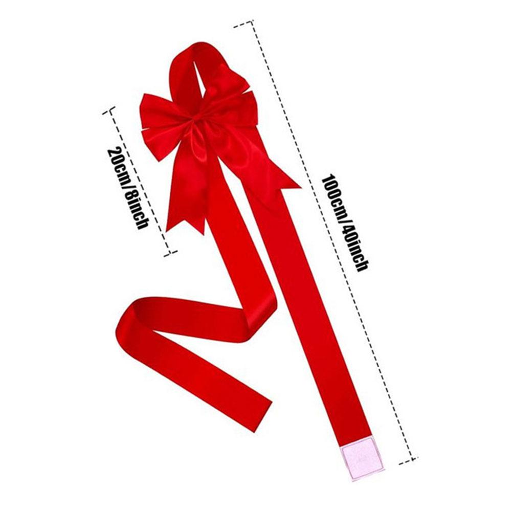 Weihnachtsschrank Schleifenbänder Weihnachtstürschrank Schleifen Schranktürschleifen Festliche Große Weihnachts-Schleifen Weihnachtsdekorationen