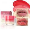 Lippen-Schlafmaske, Stark feuchtigkeitsspendender Lippenbalsam, Lippenpeeling, Feuchtigkeitsspendende Lippenpflege, Nachtpflege, Täglicher Lippenbalsam, 1 Stück, Nude-Farbe