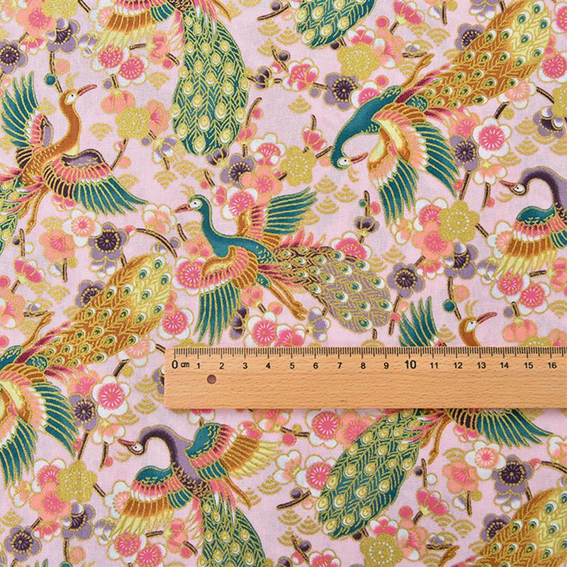 

Wide 140cm Cotton Japanese Style Bronzing Jacquard Satin Fabric for Cheongsam Kimono Sewing Diy Bag Handmade Patchwork Fabric 100x140cm
