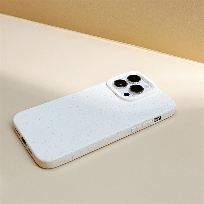 Einfache reine weizenfarbene Hülle Abbaubares umweltfreundliches Material Schutzhülle Handy-Rückseite