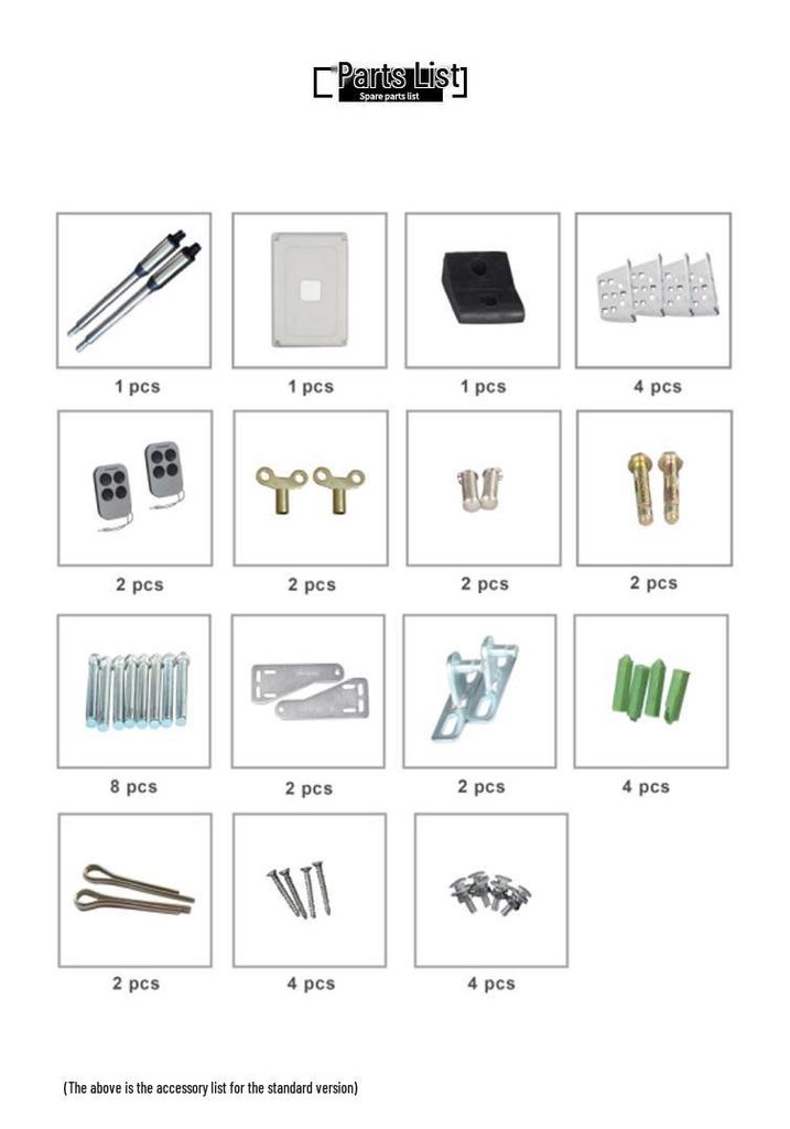 Smart Electric Gate Motor for Villa Courtyard: Remote-Controlled 150kg Straight Arm Double Leaf Opener