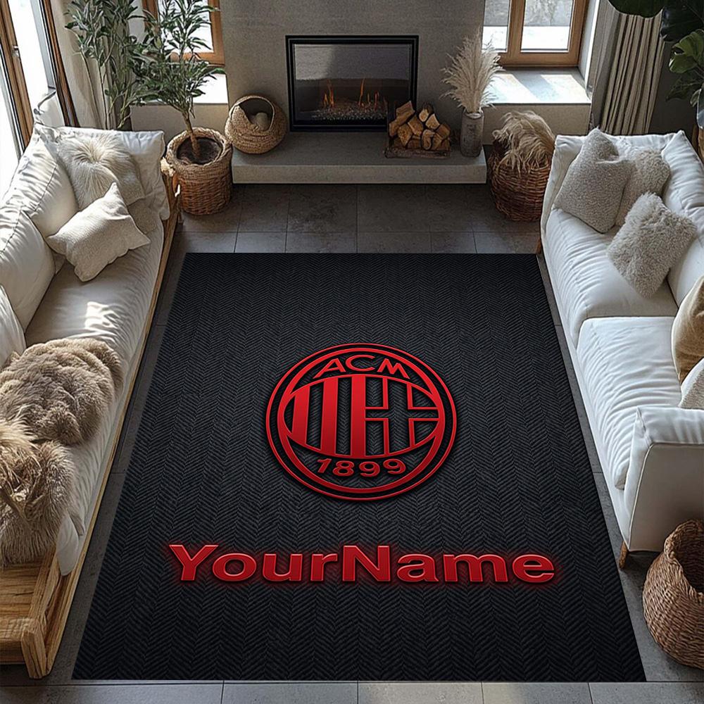 Ac Milan Gepersonaliseerd Naam Vloermat Perfect voor Decoratie kamer Woonkamers Eetkamer Keuken Antislip Tapijt Kantoor Huisdecoratie