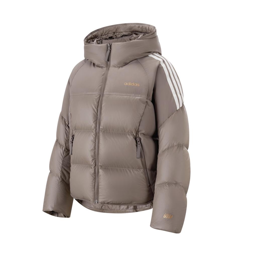 Adidas Windproof Water-Repellent Warm Short Hooded Puffer Jacket Women Jackets KB5668