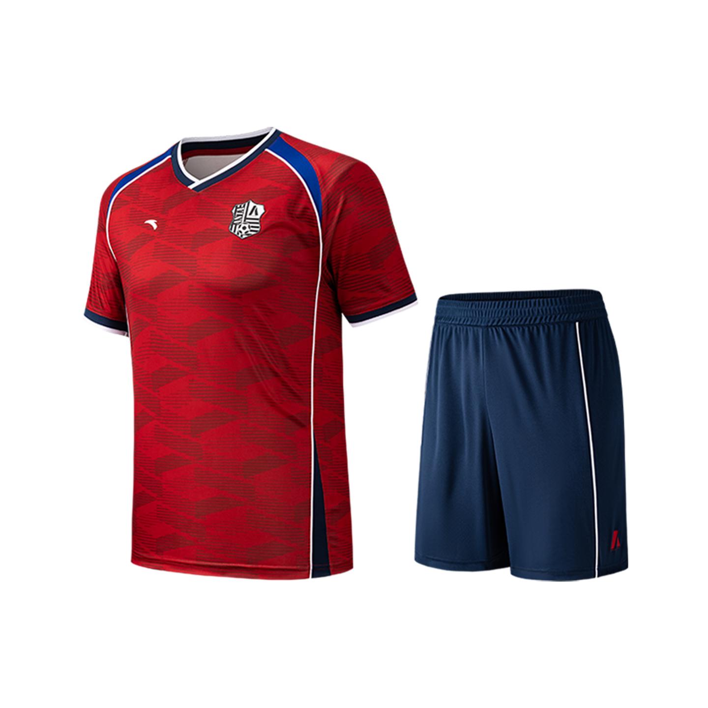 

Anta Soccer Style Sports Fitness Running Professional Indoor Training Breathable Comfortable Lightweight V-Neck Basketball Set 952621209-7 S