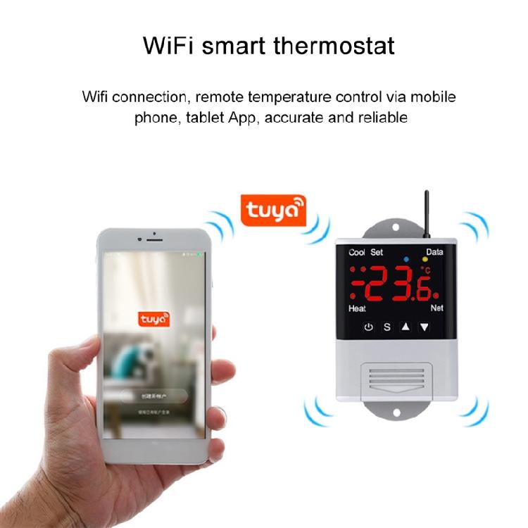 Termostato WIFI 110V-230VAC 10A Controller Digitale di Temperatura 2 Uscite