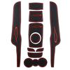 For Ford Fiesta MK7 2009 - 2015 Door Groove Mat Anti Slip Door Mats Water Cup Mats 10Pcs Slot Pad Interior Accessories