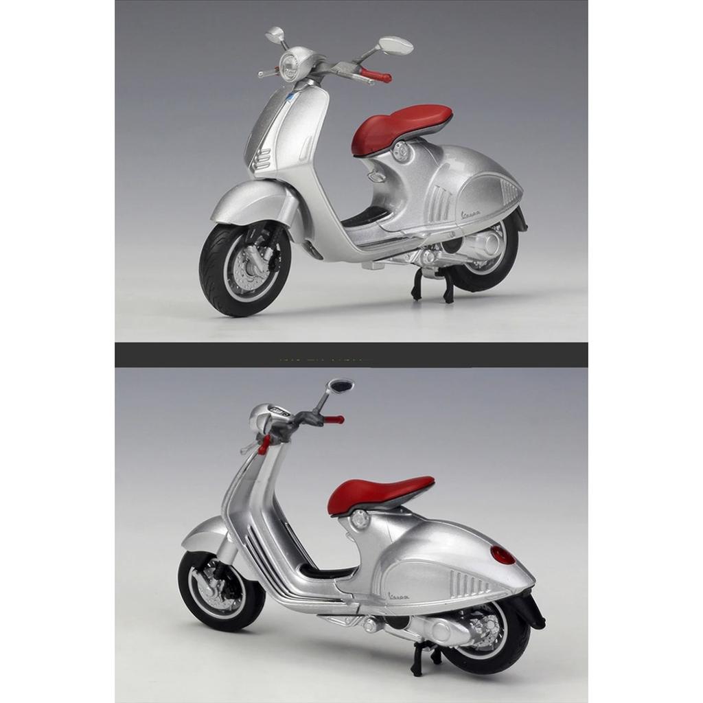 WELLY 1/18 2014 VESPA 946 Motorcycle Model Toy Vehicle Collection Autobike Shork-Absorber Off Road Autocycle Toys Car