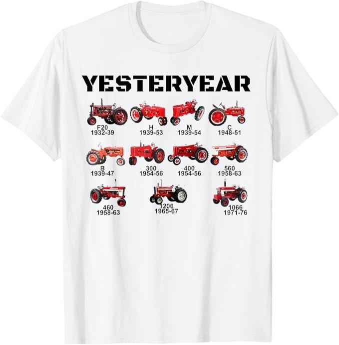 Vintage Red Tractor Yesteryear T-Shirt