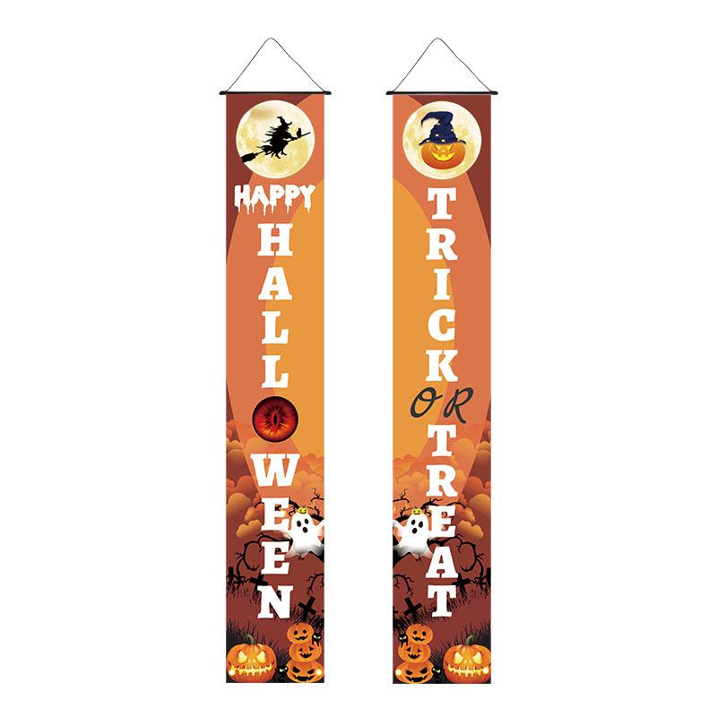 2026 Halloween Porch Banner: 30x180cm Festival Decoration
