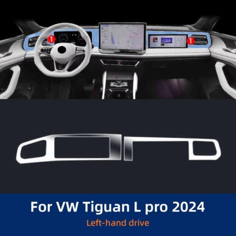 Para Volkswagen Tiguan L Pro VW 2024 2025 Película Protectora de TPU Transparente Consola Central Interior Panel de Cambios Accesorios Anti-arañazos