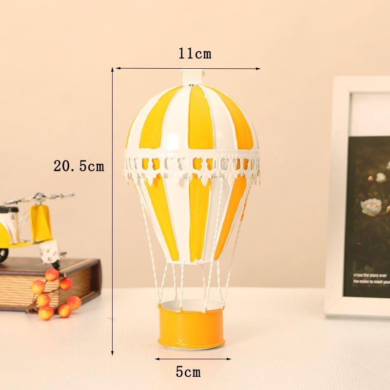 European Wrought Iron Hot Air Balloon Model Items Hotel kindergarten Wall Hanging Ornaments Crafts Home Furnishing Decoration