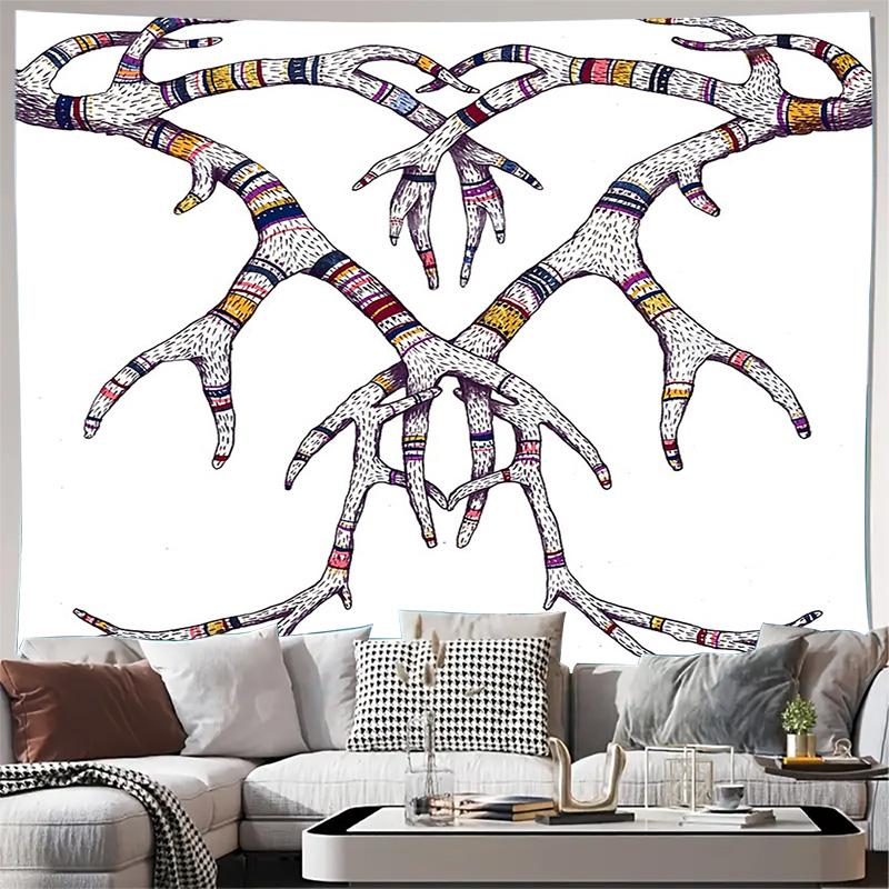 

Bohemian Tapestry Wall Hanging Nature Tree Branch Forest Backdrop Home Decor Room Aesthetic Wall Art Vintage Textile 74x94cm(29x37in)