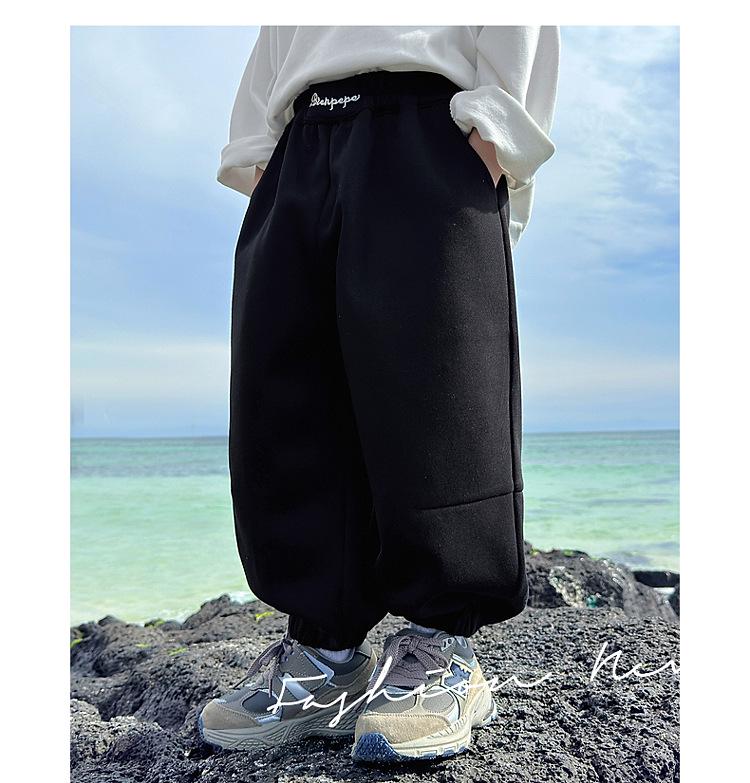 Pantaloni della tuta grigi da ragazzo Fairy Tale - Stile primavera/autunno 2025 per bambini