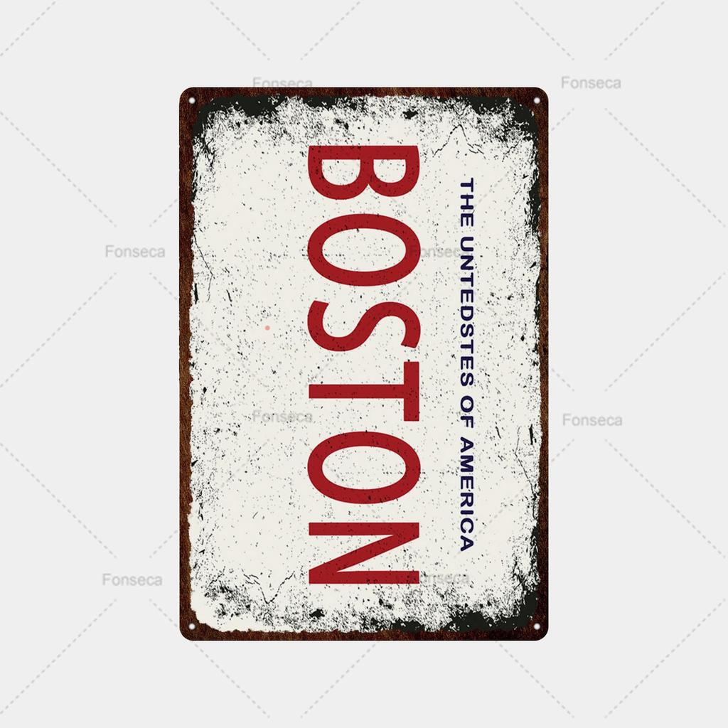 Place Name Sign Metal Sign Vintage Tin Sign Plaque Metal Bar Retro Wall Decor Bar Club Man Cave Metal Poster