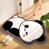 Cartoon Bathroom Door Floor Mat Bathroom Non-slip Foot Pad Imitation Cashmere Pad