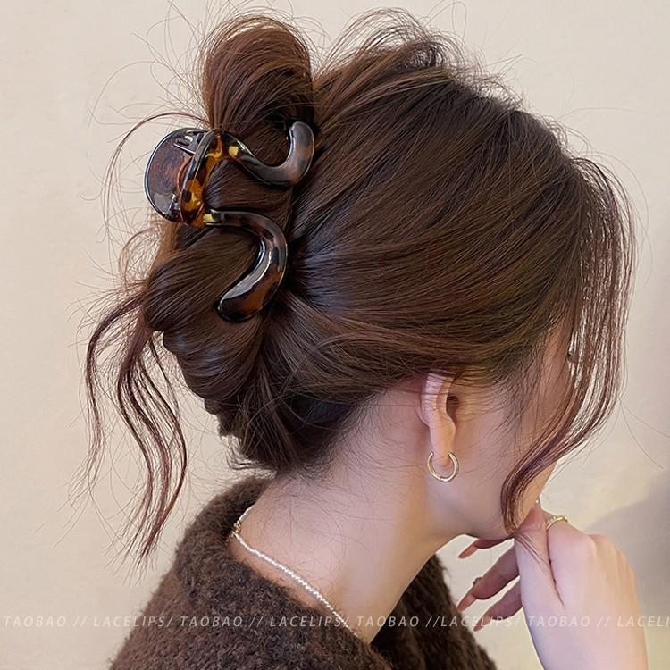 Schlaffe Scheibe Haare Haargreifer Clip Damen Frühherbst Haifischklemme Damen Neuer Haarnadel Hinterkopf Haarschmuck