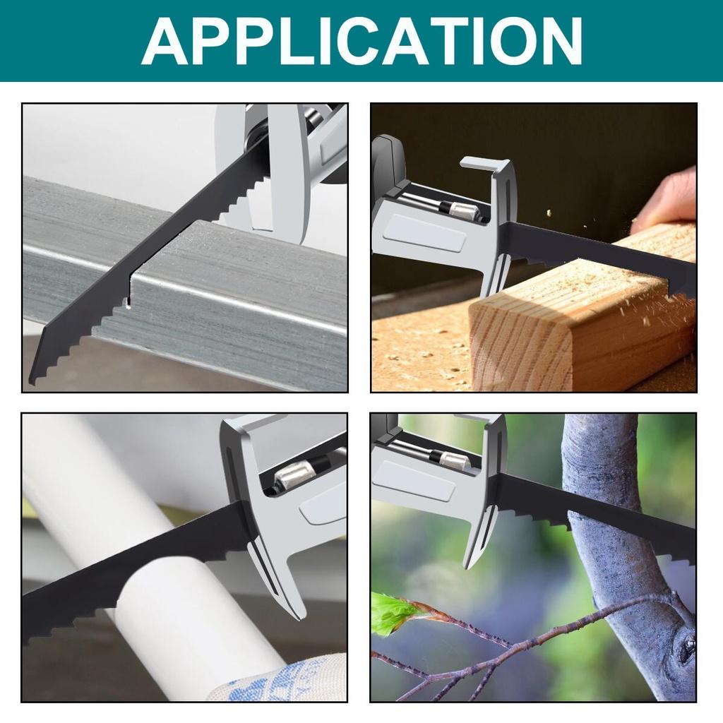 Cordless Electric Reciprocating Saw 128VF Li-ion Battery Saber Saw Variable Speed Metal Wood Cutter Tool for 18V Battery New