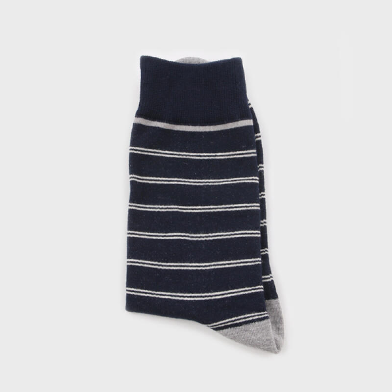 Off-Striped Socks (Navy)