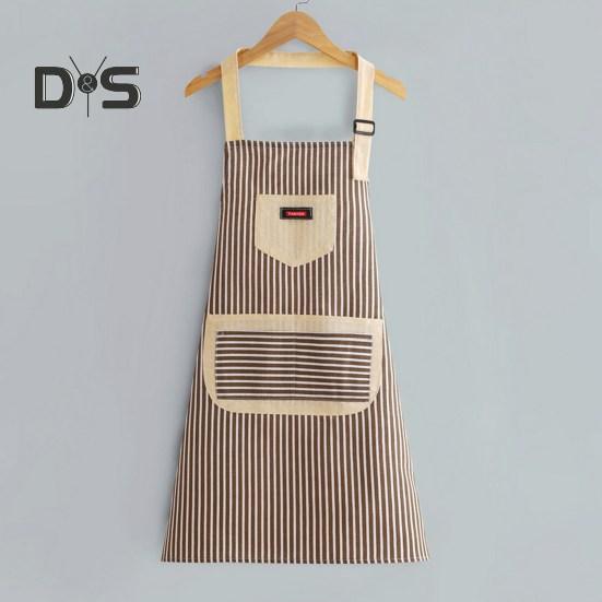 Ladies Cooking Apron Adjustable Strap Convenient Easy Cleaning Strap Apron Pinafore
