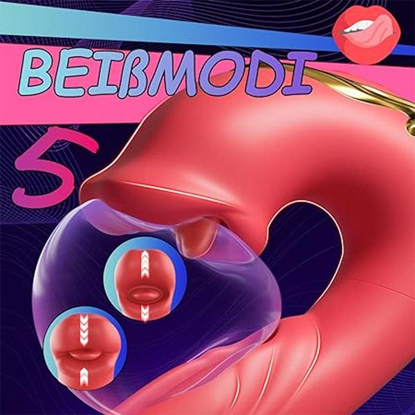G Spot Vibrators with Clitoral Stimulation for Women with 5 Tongue Licks 7 Vibration Modes 7 Stroke Modes Dildo Vibrator Sex for Women