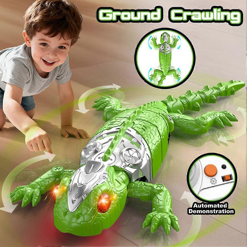 Wall Climbing Lizard for kids, Electric Lizard Robot Toy, Wall Crawler Gecko Remote Control Toy Christmas Birthday Gift for Kids