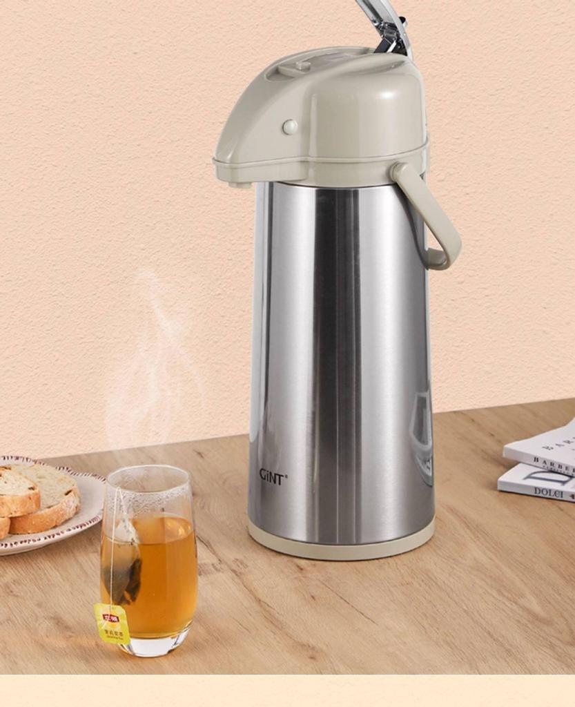 Jiate GINT Stainless Steel Lever Thermos - Large Capacity Office & Game Room Water Bottle