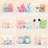 Charming Plush Bear Keychain Soft Pp Cotton Stuffed Animal For Backpacks