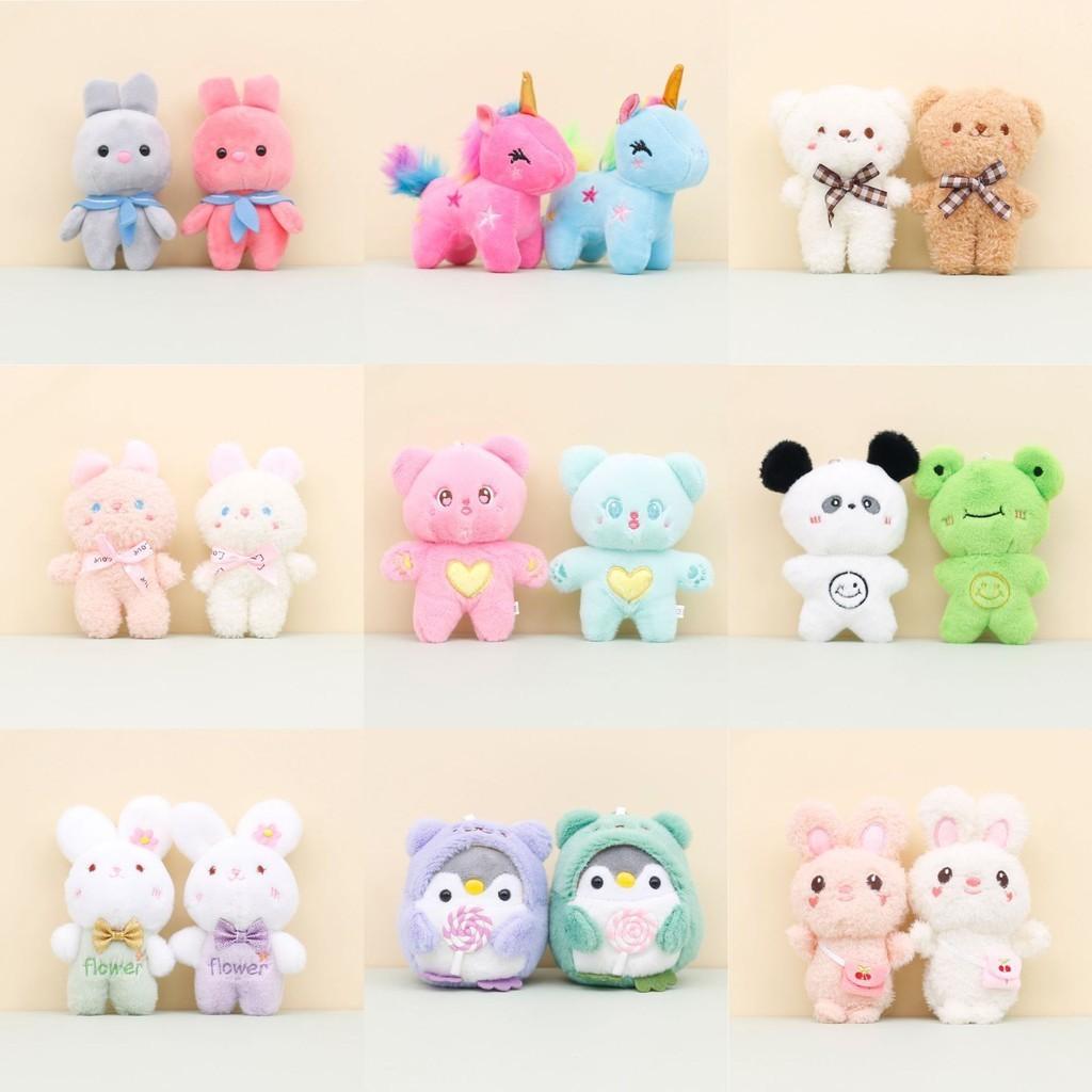 Charming Plush Bear Keychain Soft Pp Cotton Stuffed Animal For Backpacks
