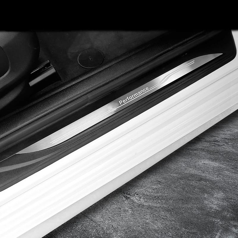 Für BMW X5 X6 E84 E90 F15 F16 F20 F30 G05 F34 F25 Autozubehör Einstiegsleisten-Schutzleisten-Edelstahlaufkleber