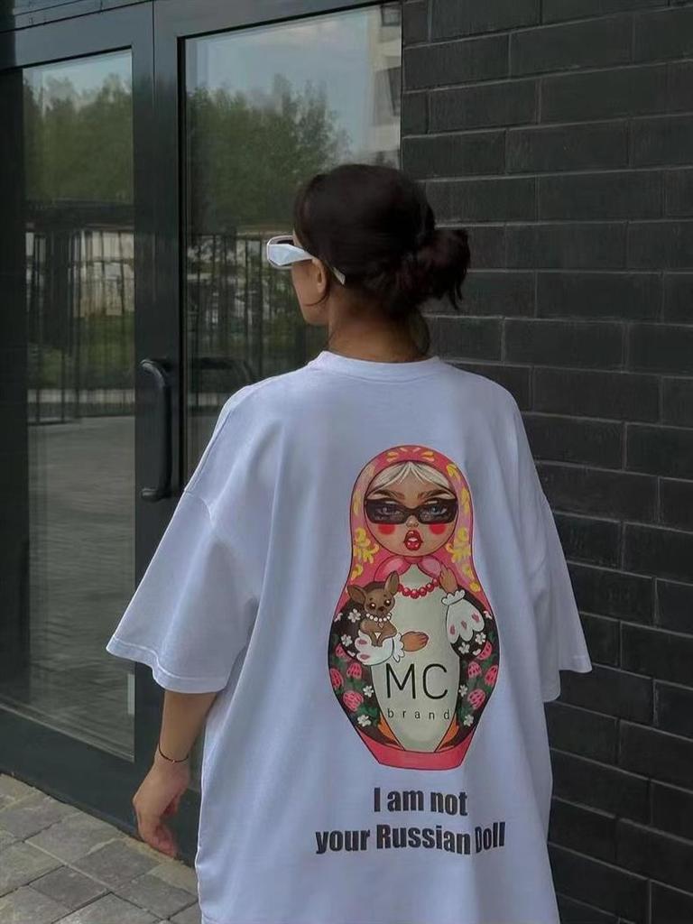 Comfortable Slimming Cotton T-Shirt: Age-Reducing, Round Neck, Short Sleeve