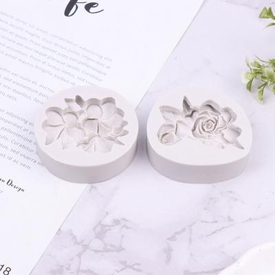 1 Adet Çiçek Şekilli Silikon Kalıp DIY Gardenya Plumeria Rubra Kek Sabun Fondan Kalıpları Jöle Şeker Çikolata Dekorasyon Aracı