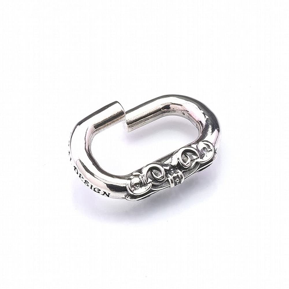 DEAL DESIGN Gate Oval Ring, Silver 925, Joint Ring, Men's, Rock, Biker Style