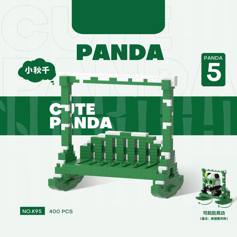 Panda 3d Constructor Micro Brick Small Particle Assembled Diamond Building Block for Children Boys 6 To 10 Year Games Child Gift