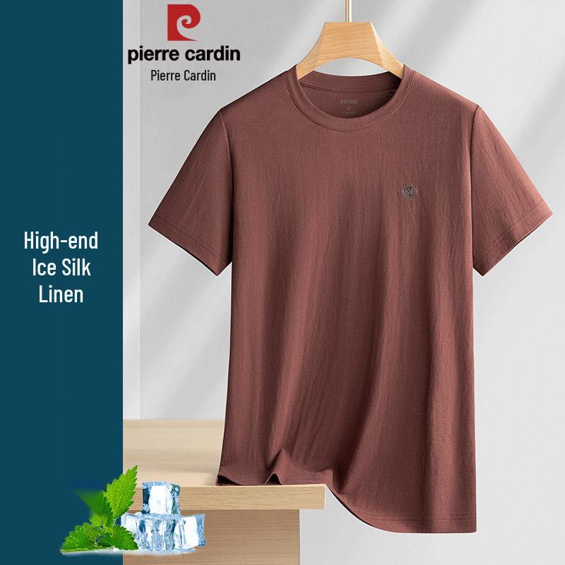 Pierre Cardin Men s Premium Ice-Feel Linen T-Shirt XL