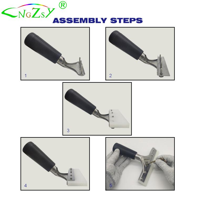 Handle Squeegee with Rubber Blade Vinyl Car Wrap Tool House Cleaning Tools Window Tint Glass Kitchen Water Wiper Scraper B64