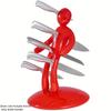Human-Shaped Knife Holder, Stainless Steel Sheath Novel and Innovative Design, Does Not Include Knives for Storage
