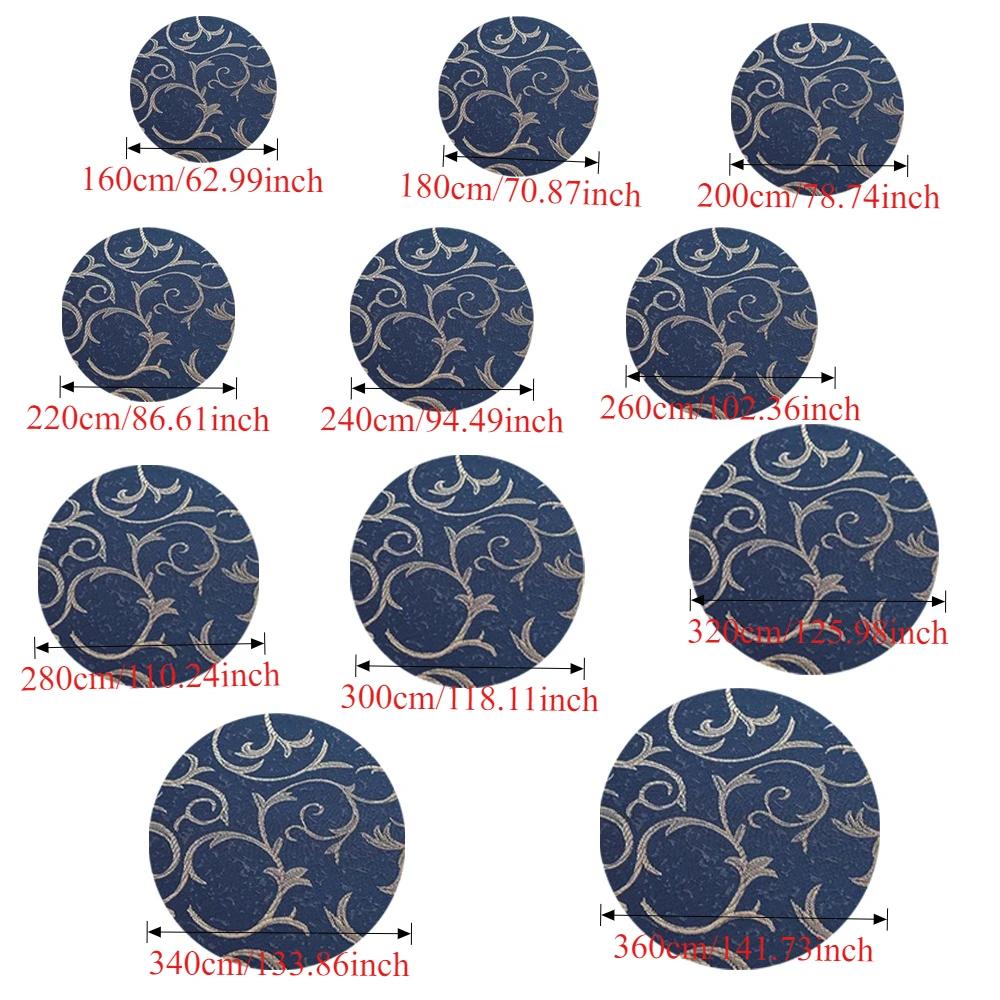 Large Round Table Covers Hotel Restaurant Tablecloth for Dining Stain-Resistant Durable Fabric Ideal for Banquets Home Decor