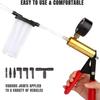 Vacuum pistol pump test kit, portable durable aluminum vacuum gauge manual vacuum pressure pump brake fluid discharge kit