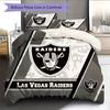 Raiders Pattern Bedding Home Decoration Birthday Gift ( 1 duvet cover + 2 pillowcase, without core),fan merchandise.