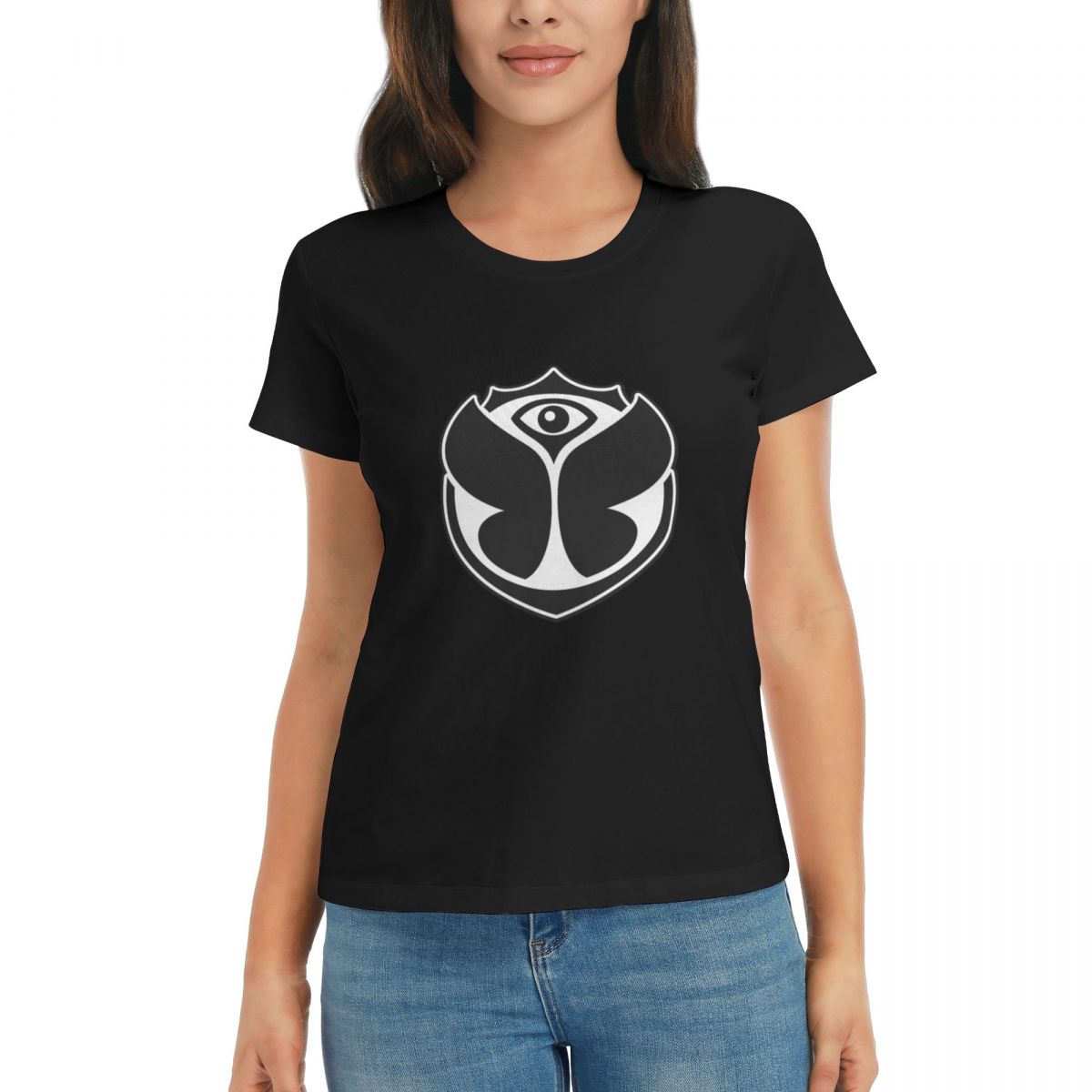 

Women TShirt Tomorrowland Adult Cowboy Summer Short Sleeve Tees Round Neck Cotton T Shirts Clothes Tops Streetwear 2XL