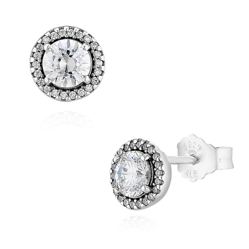 

Pandora Sparkling Halo Round Earrings 296272CZ 296272CZ