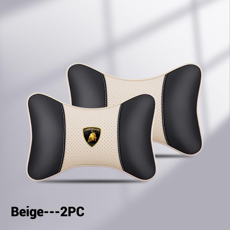 2pcs New Car Seat Headrest Neck Pillow Interior Accessories For Lamborghini LP570 LP610 Urus LP700 LP770 Gallardo Aventador