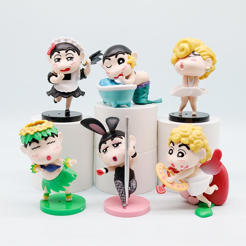 Pvc Funny Shinchan Series Toy Machine Ornament Decor For Children And Collectors