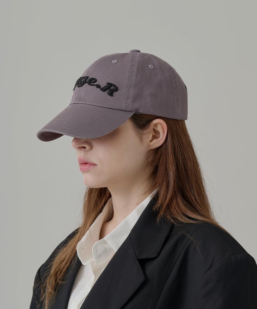 Seuteijial Volume Logo Washed Ball Cap [Gray]