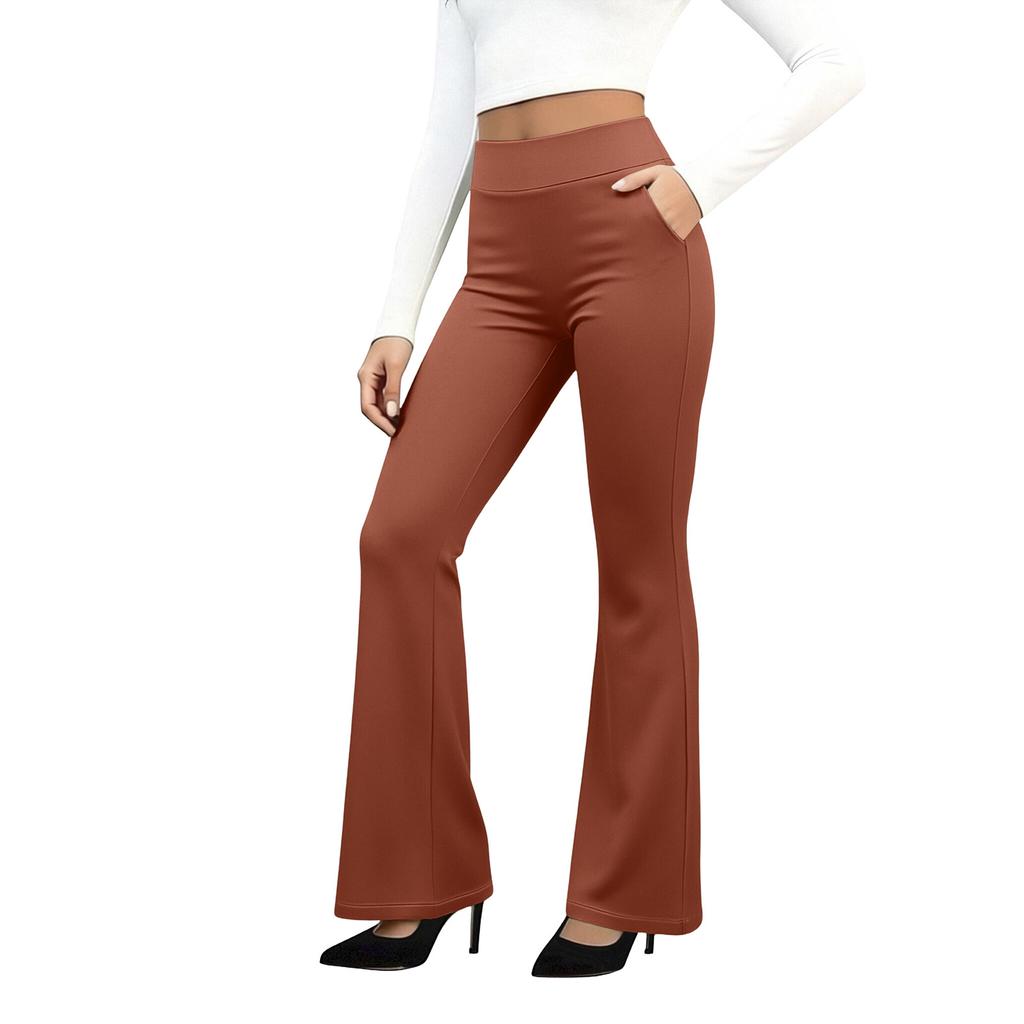 Women's High Waist Yoga Pants, Women's Work Pants With Pockets
