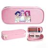 K-pop Demon Hunter Girl Group Pencil Case - Korean Style, Multi-functional Oxford Cloth Stationery Box for Junior & High School Students