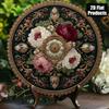 Metal Round Rose Wall Poster, Retro Vintage Living Room Decor